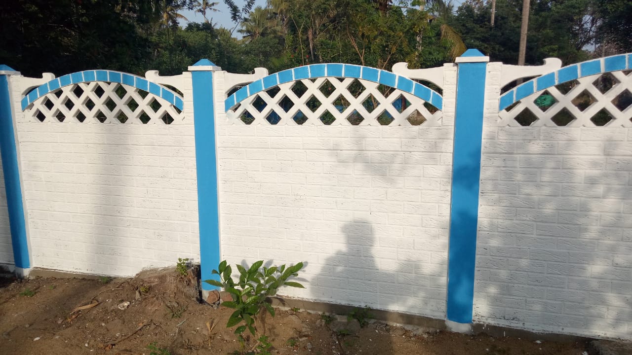 Mathil Designs Snehamathil Slab Mathil in Thiruvananthapuram | Sajina Construction
